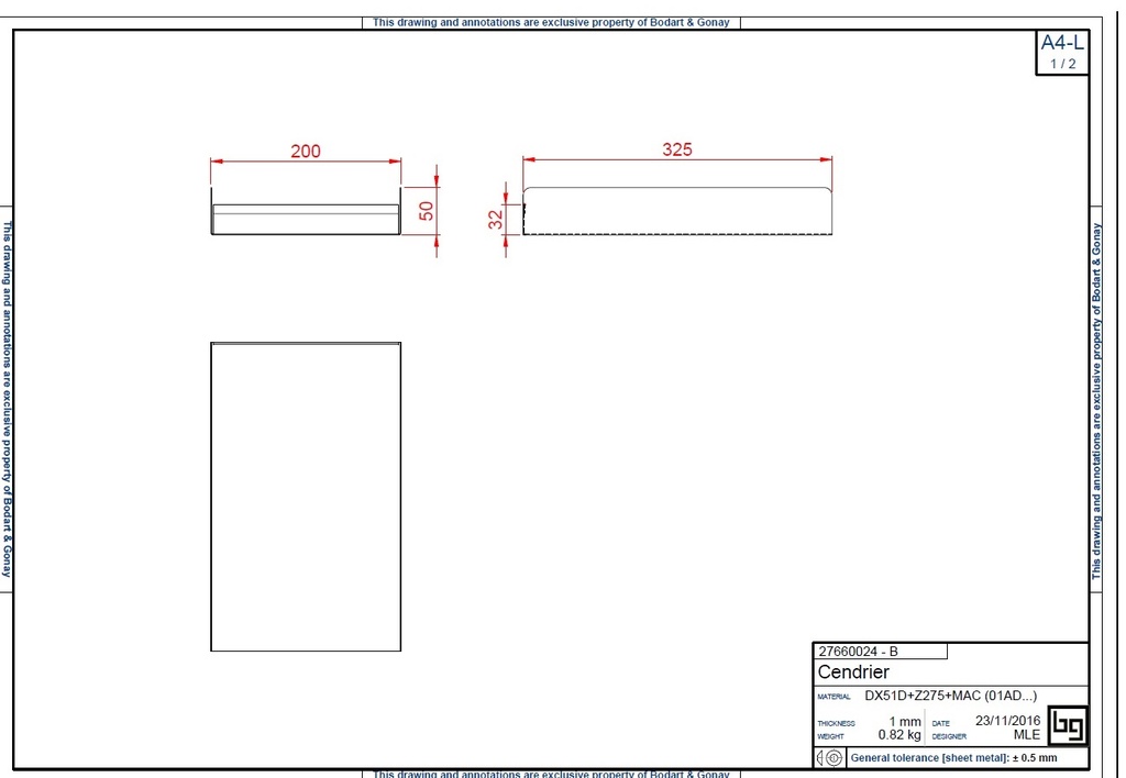 CENDRIER IF 603           1996