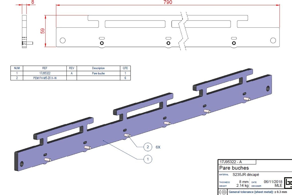 PARE-BUCHES PEINT IF EASY 950