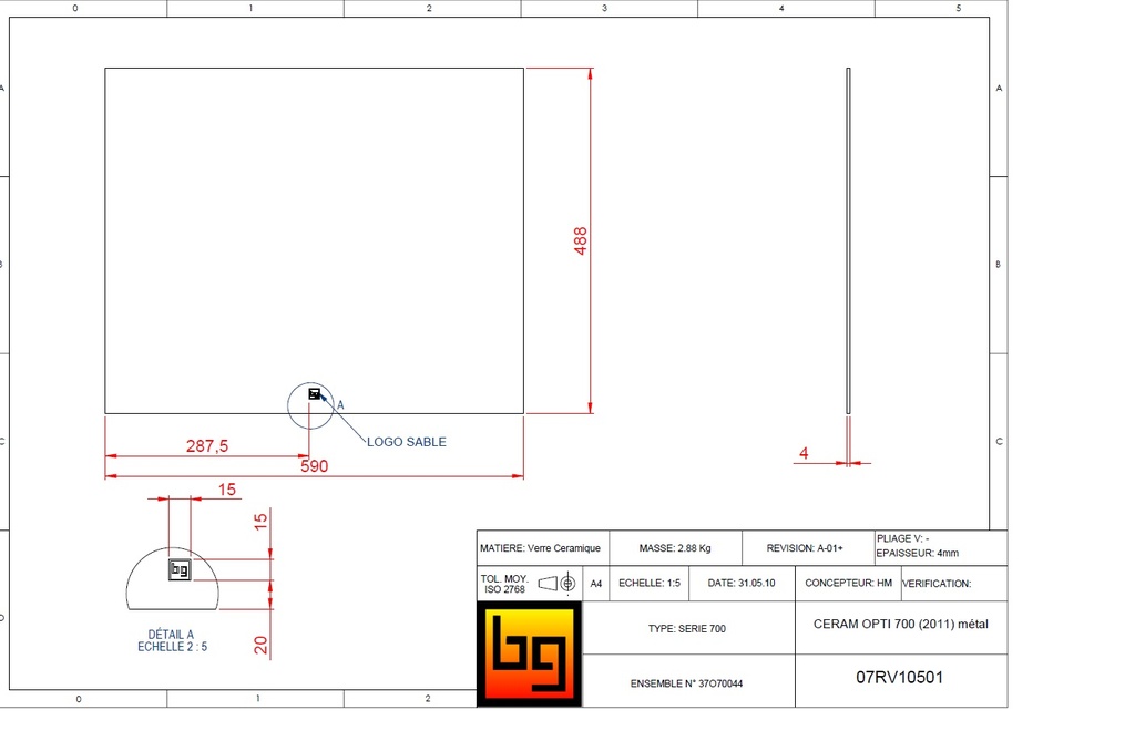 CERAM. OPTI 700 (2011) métal 590x488x4