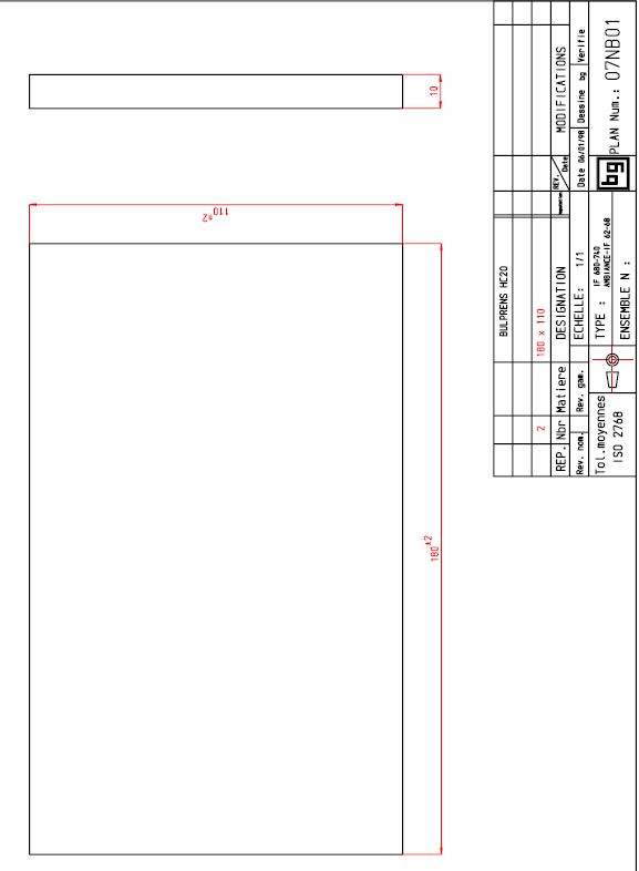 BULPRENS HC20 180X110X10 (IF56-62-68-680-740)