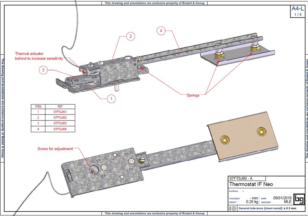 THERMOSTAT IF 603-604 NEO