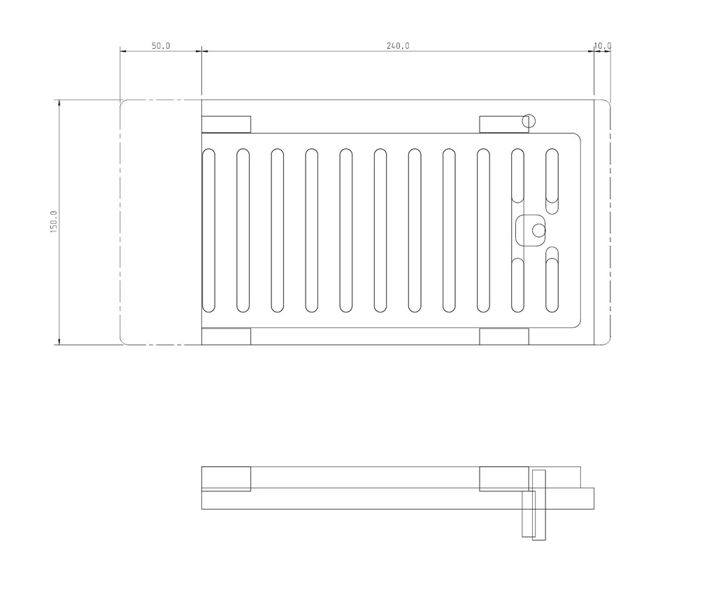 PAIRE GRILLES PETITE (Inf=240mm)