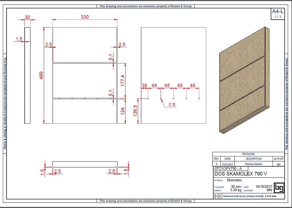 DOS SKAMOLEX CONCEPT 790 V
