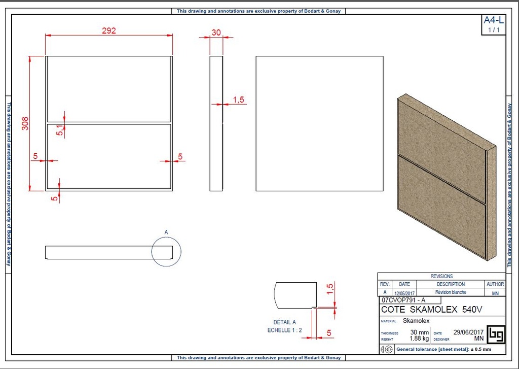 COTE SKAMOLEX CONCEPT 540 V SF