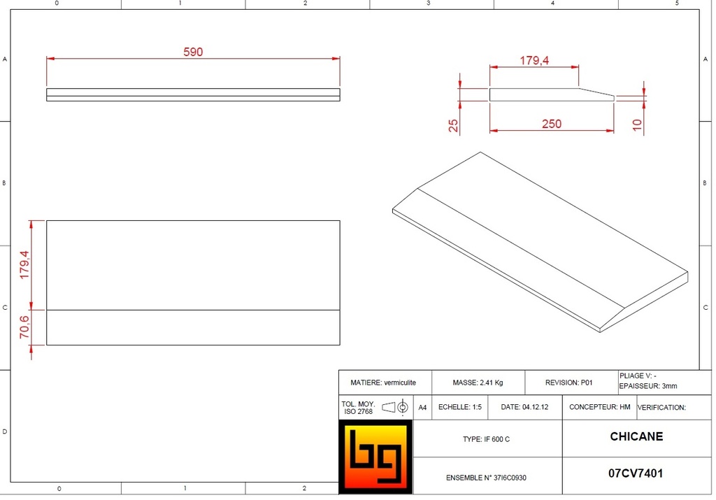 SKAMOLEX CHICANE 740 GREEN 590x250x25 bis