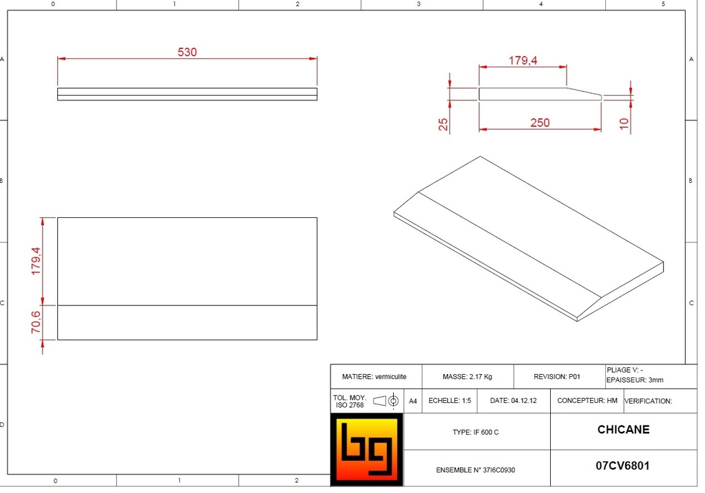 SKAMOLEX CHICANE 680 GREEN 530x250x25 bis