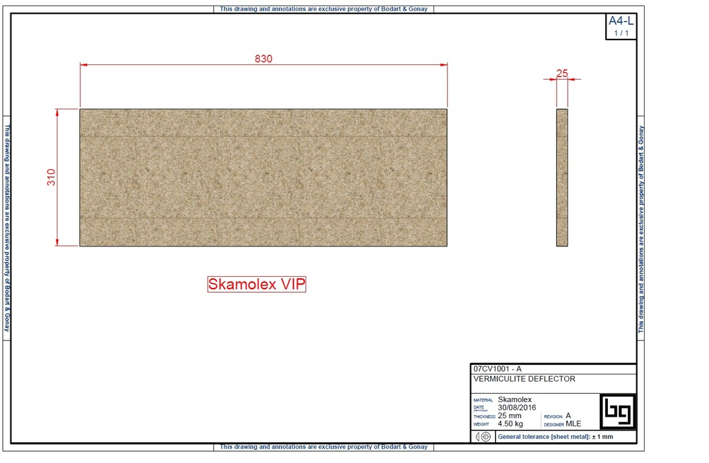 SKAMOLEX CHICANE 1000 GREEN 830x310x25