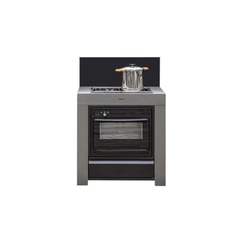 Modulo combine table de cuisson et four Gris/Noir