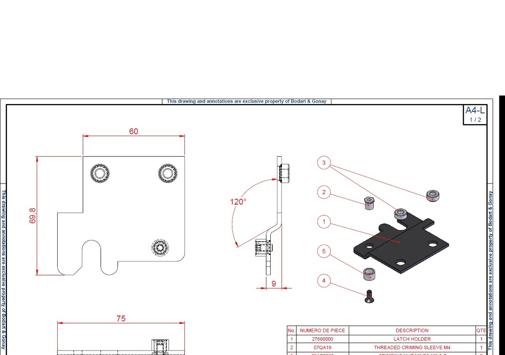 ACCROCHE CLENCHE         IF 96