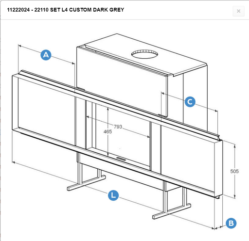 [11222031] 2290 SET L4 CUSTOM ROUILLE