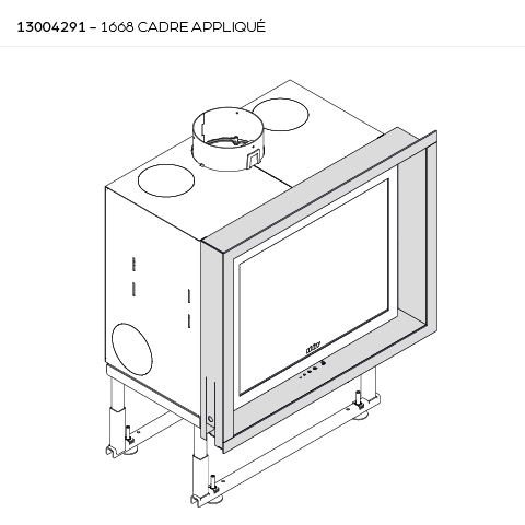 [13004291] CADRE APPLIQUÉ 4 CÔTÉS 1668