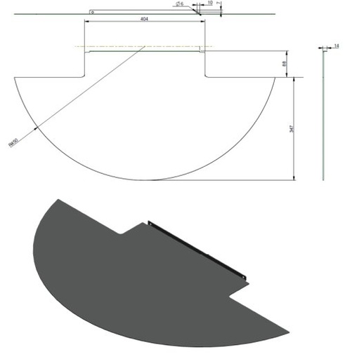 [13009007] PLAQUE DE SOL 30CIN STUVGREY