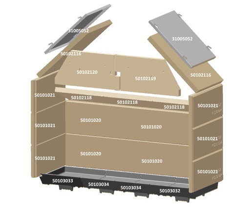[50102118] 22110 VERMICULITE DEV FACE INCLINE
