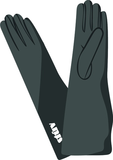 [55997077] GANT EN CUIR NOIR STUV