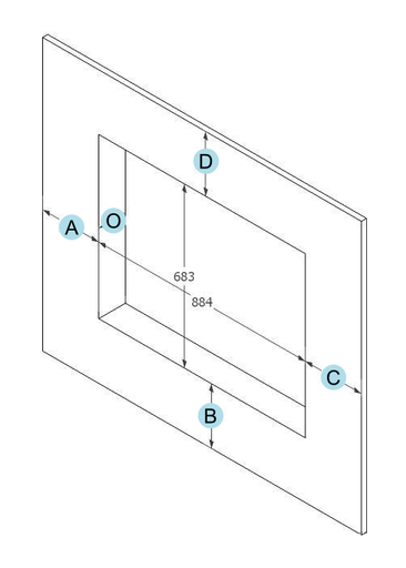 [11214099] 2195 CADRE APPLIQUE SF4 CUSTOM ROUILLE