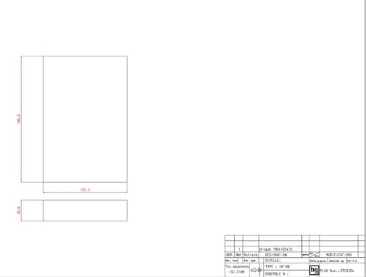 [07CB324] BRIQUE 180X120X30