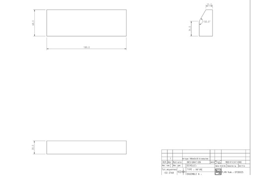 [07CB325] BRIQUE 180X60X30 BISEAUTEE