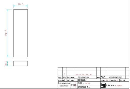 [07CB344] BRIQUE 300X90X30