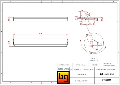[27668020] DEFLECTEUR AIR IF 683     1996
