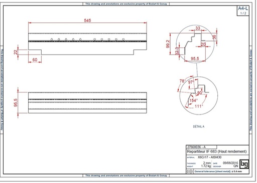 [27668036] REPARTITEUR INFIRE 683 2006(HAUT RENDEMENT)