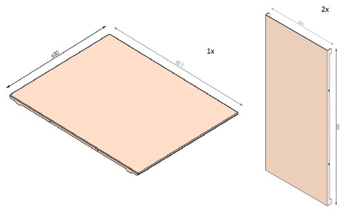 [339190] Set parois lisses derby 3 noires