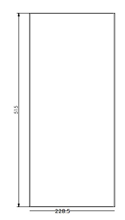 [338963] Lamelle arrière derby Small 515x228,5mm noire (depuis 10-5-2021)