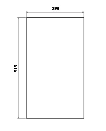 [331146] Miroir céramique noir paroi laterale derby Small