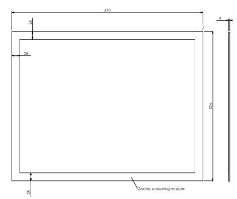 [331141] Vitre HD derby Small 662x530mm