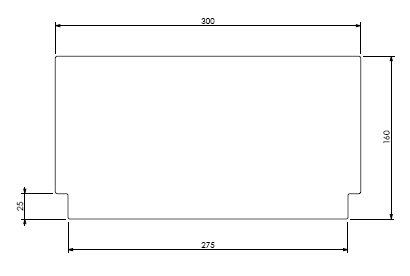 [331859] Béton Céramique déflecteur Unilux 40