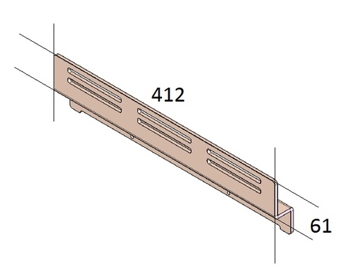 [338894] Arrêt Bûches surélevé UL/ECO 55 noir (depuis 10-5-2021) optionnel