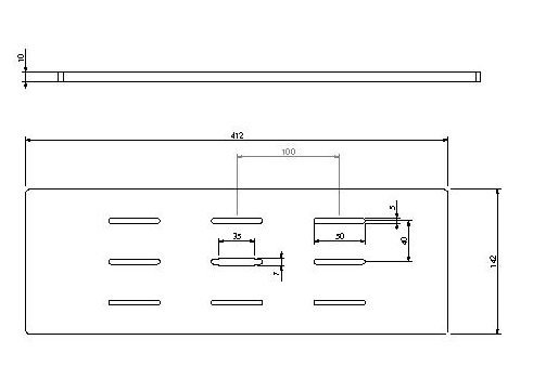 [339147] Grille de combustion  Unilux-3 55 noir