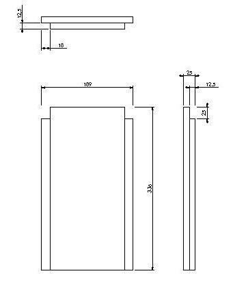 [327865] Vermiculite paroi arrière Unilux 55 (Centre)