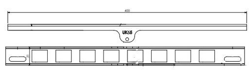 [336534] Glissière pour l` air secondaire DEFRA Unilux-65