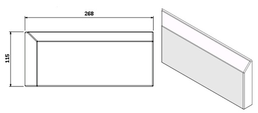 [332441] Béton Céramique Barrière de la façade - G