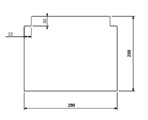 [332442] Béton Céramique déflecteur - haut