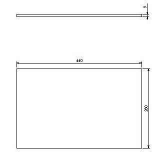 [322529] Plaque d'isolation derrière Eco 800/810