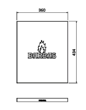 [332461] Béton Céramique panneau arrière + LOGO