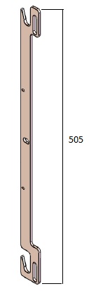 [330048] Poignée porte + espagnolet Eco 90