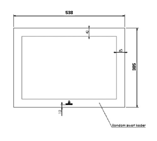 [329226] Vitre Energa 60-45 538 x 385 mm