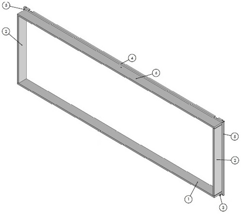 [338778] Floating frame excl vitre HBL(-T) noir (depuis 10-5-2021)
