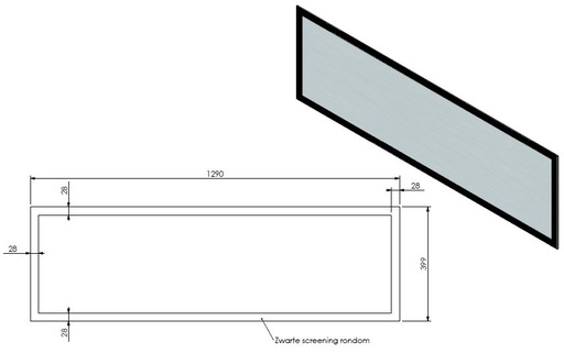 [330330] Vitre HD HBL-3 dim 1290x399