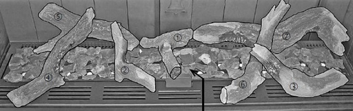 [324460] Jeu de buches bois céramique View L-M3/Corner L-M3/HB L-M3