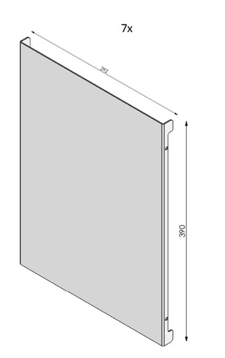 [338989] Lamelle set HBXL noire (depuis 10-5-2021)