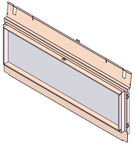 [331222] Vitre FF préparée avec joint dim. 1432x405
