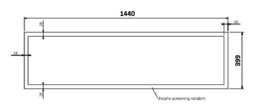 [330292] Vitre HD HBXL-3 screen dim 1440x399