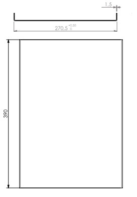 [338956] Lamelle arrière HBXS-3 noir (depuis 10-5-2021)