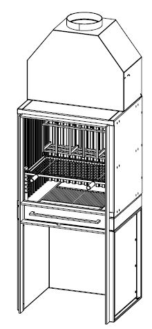 [BBQX70-RBU-CA] BG Exclusive 70 + Réserve bûches + Cadre