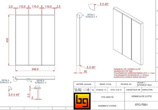 [37O700851] KIT COTES SKAMOLEX 700/760 GREEN (2x07CV7001X)