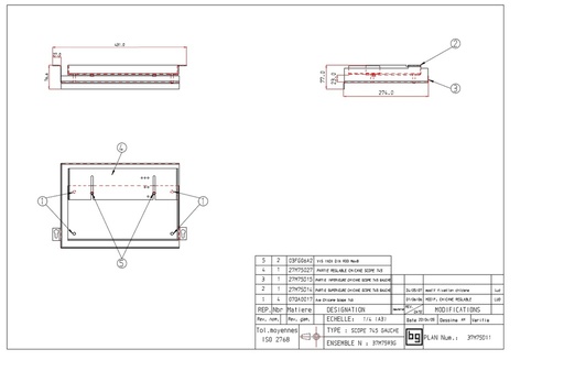 [37M75D11] CHICANE SCOPE 745 DROIT