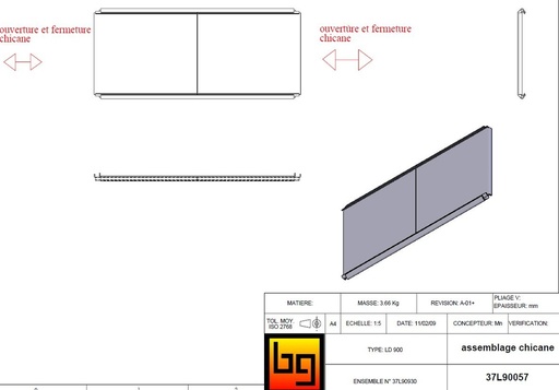 [37L90057] ASSEMBLAGE CHICANE PHENIX 95